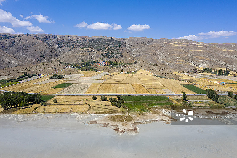 盐湖航拍图片素材