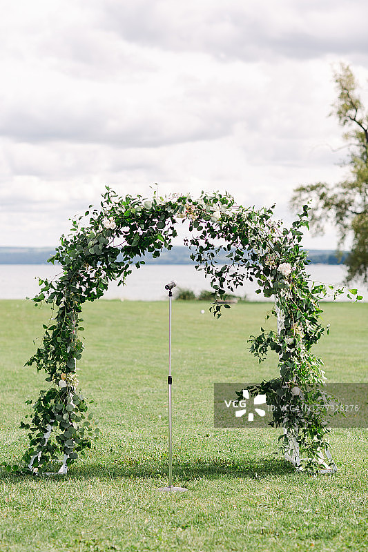 婚礼花拱门图片素材