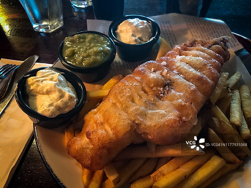 鱼和薯片图片素材