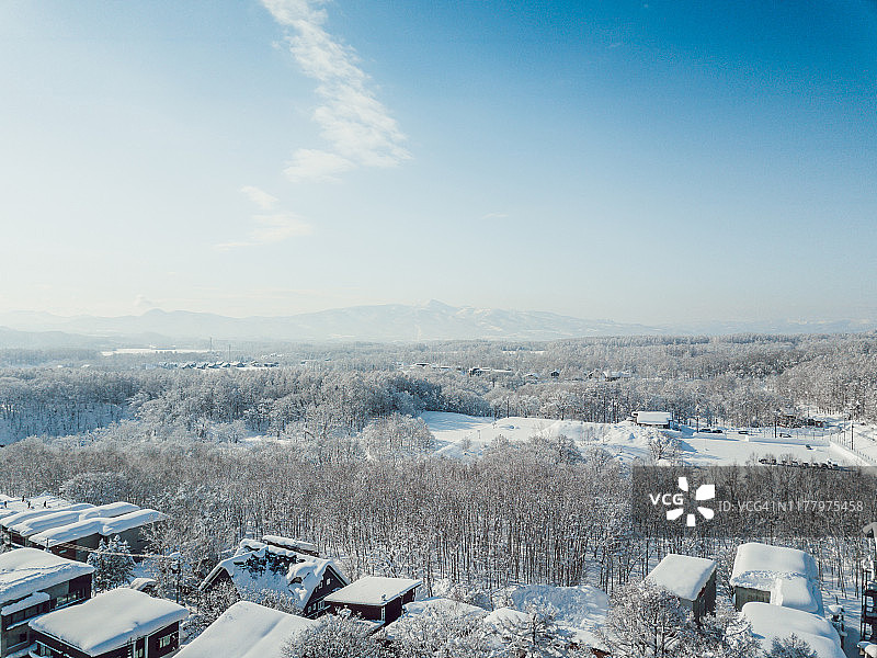 日本二世谷的冬天。图片素材