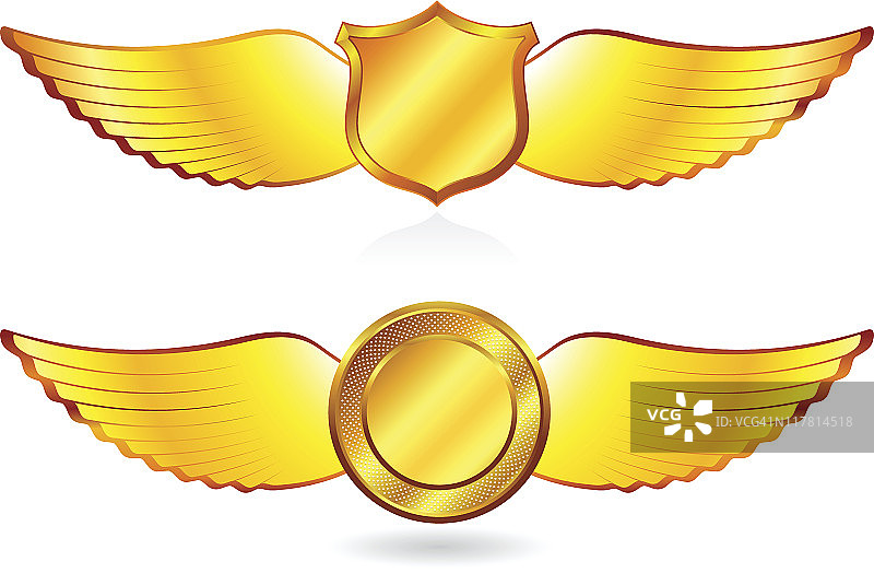 金色徽章图片素材