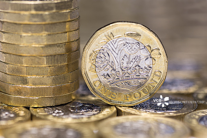 英镑硬币图片素材