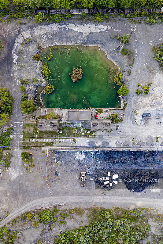 钢铁厂无人机视角图片素材