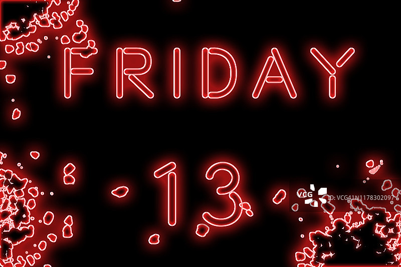 霓虹灯下的黑色星期五图片素材