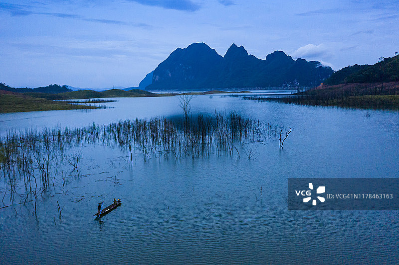 老挝甘蒙省屯欣奔水库图片素材