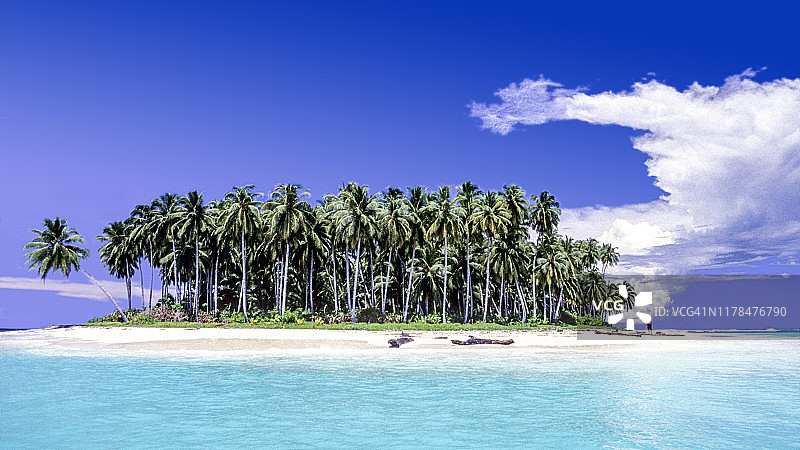 印度尼西亚明打威群岛岛屿风光图片素材