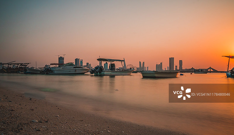 从穆哈拉格看到的巴林景色图片素材