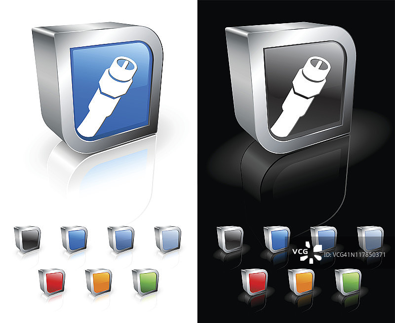 电视电缆3D免版税矢量艺术图片素材