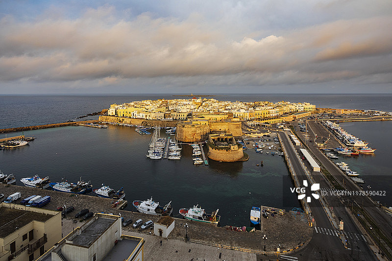 日出时分加里波利鸟瞰图图片素材