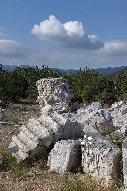 土耳其巴利克埃西尔省哈德良神庙图片素材