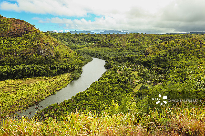 可爱岛威陆亚河全景图片素材