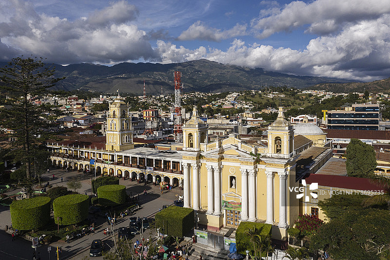 韦韦特南戈大教堂鸟瞰图片素材