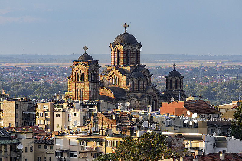 圣马可教堂航拍图片素材