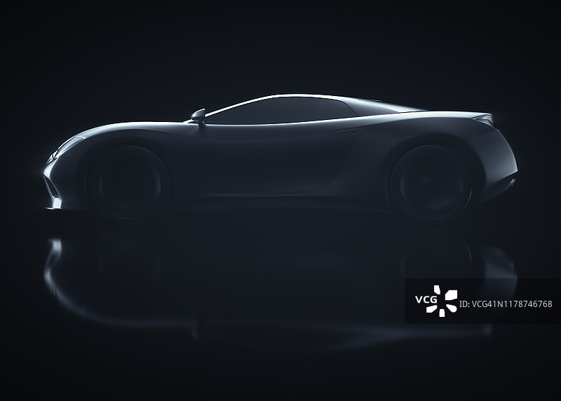 空气动力学跑车插画图片素材