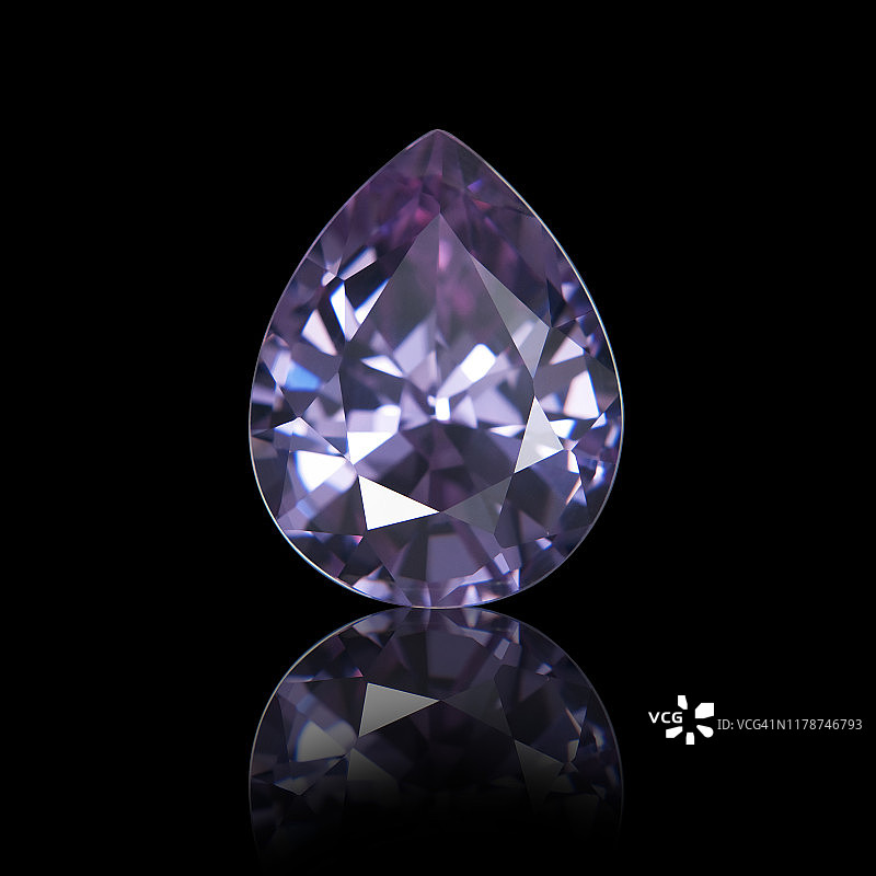 梨形切割紫水晶图片素材