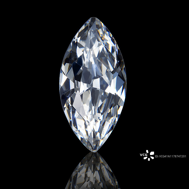 榄尖形切割钻石图片素材