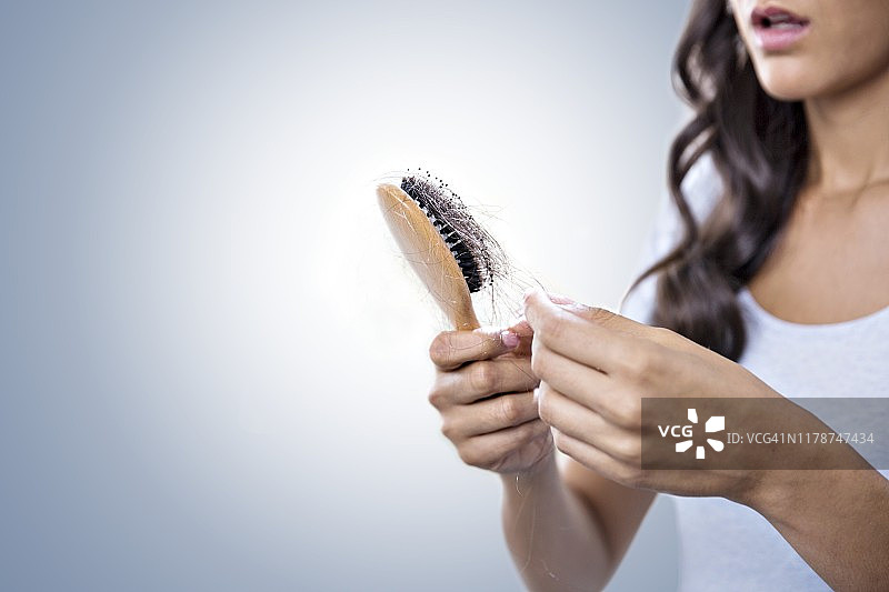 女性脱发图片素材