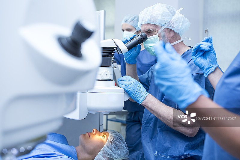 激光眼科手术图片素材