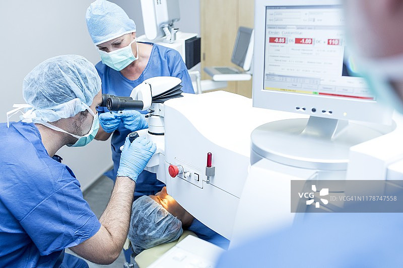激光眼科手术图片素材