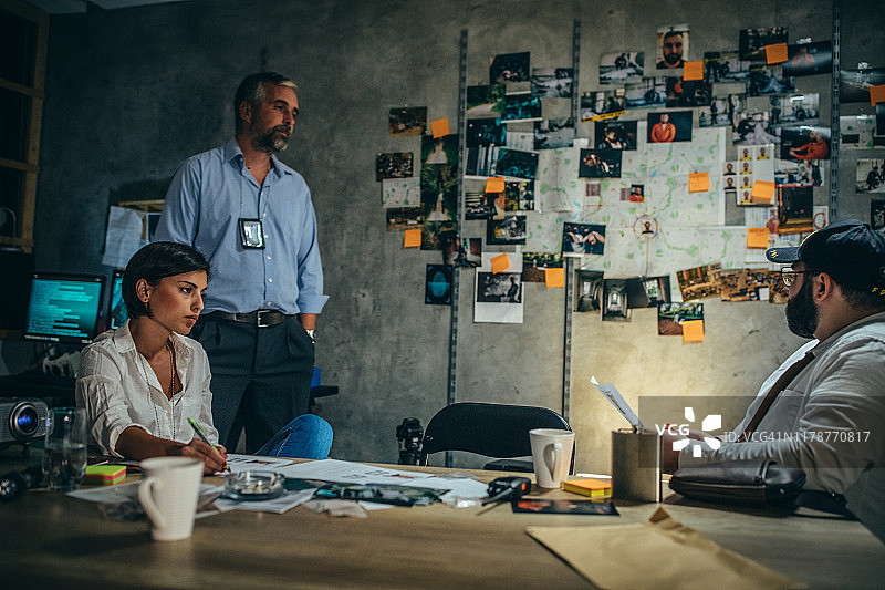 刑事调查图片素材