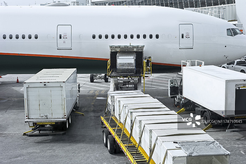 装载飞机图片素材