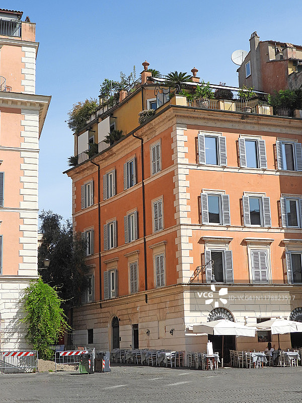 特拉斯提弗列的圣玛丽亚广场图片素材