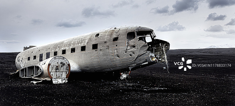 索尔黑马桑迪冰岛DC3飞机图片素材