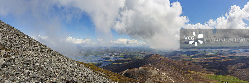 克罗帕特里克山景观高空景观图片素材