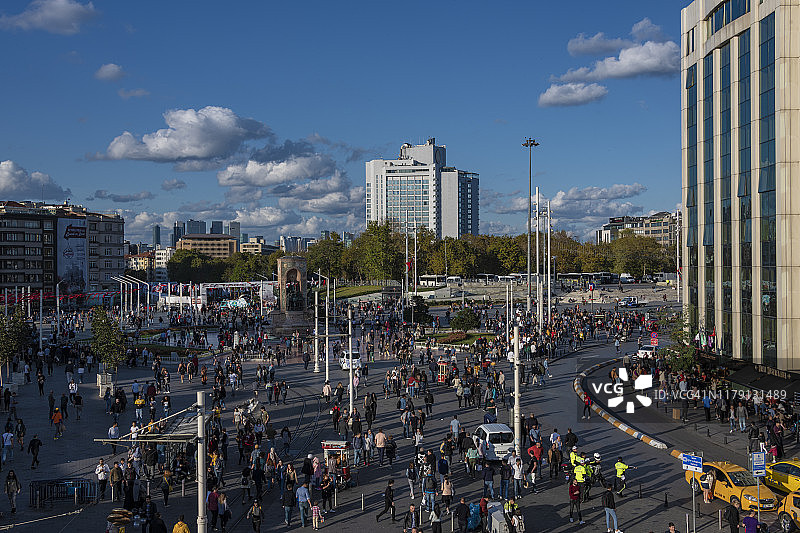 塔克西姆广场，贝伊奥卢，伊斯坦布尔图片素材