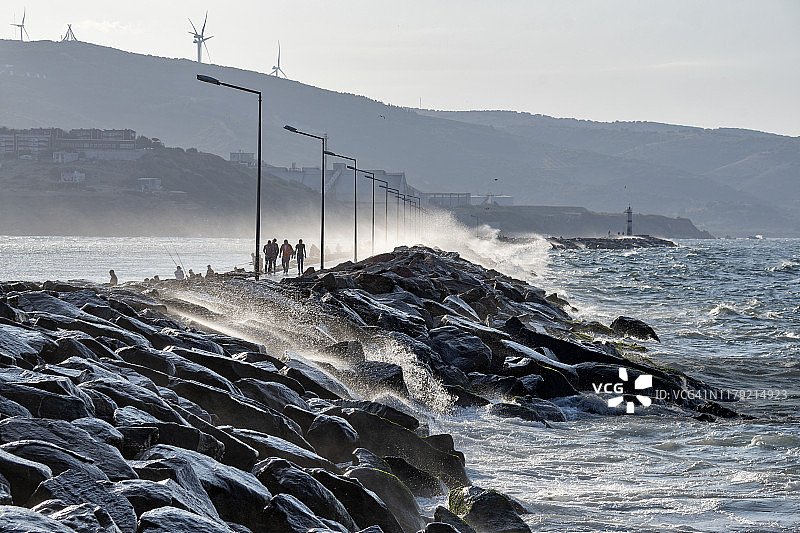 土耳其马尔马拉地区巴勒克埃西尔省班德尔马镇风光图片素材