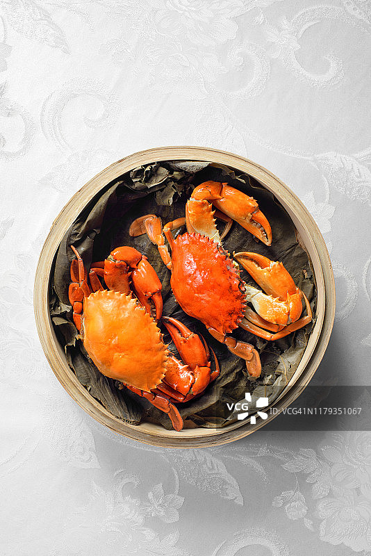 清蒸螃蟹图片素材