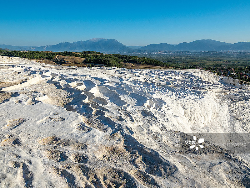 棉花堡温泉池图片素材