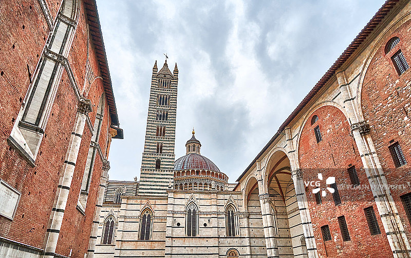 意大利托斯卡纳锡耶纳大教堂地标图片素材
