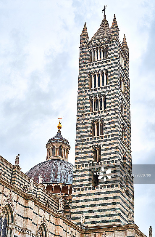 大教堂和钟楼地标，托斯卡纳，意大利旅行图片素材