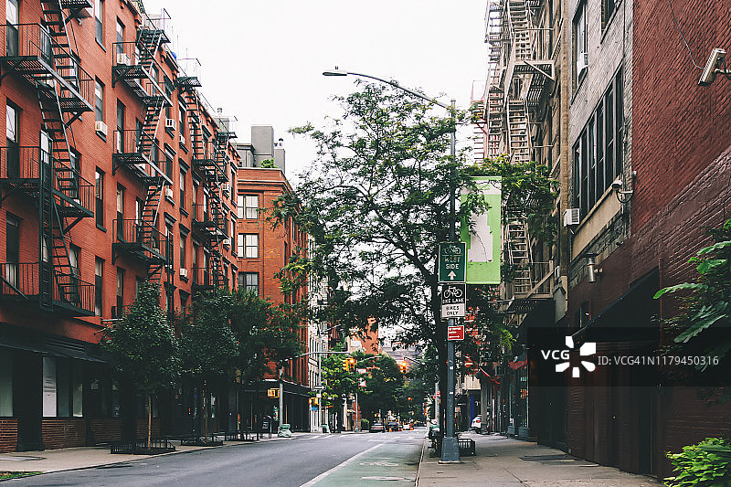 纽约苏荷区住宅楼图片素材