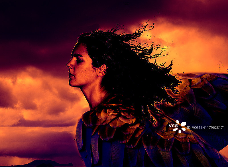 黑暗天使合成图图片素材