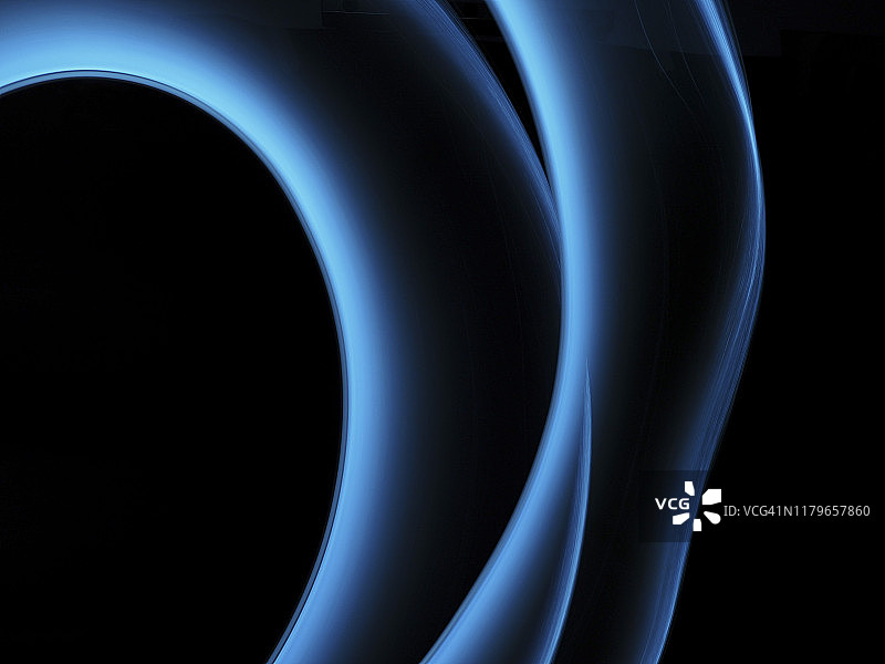 圆形蓝色灯管图片素材