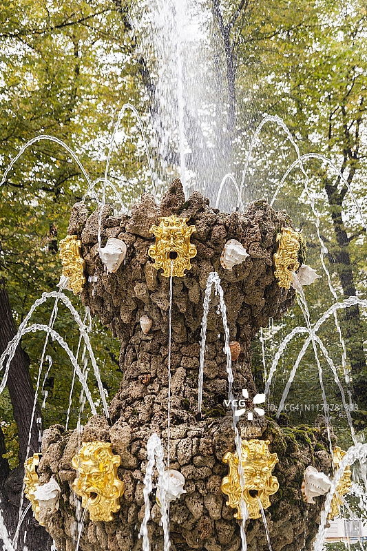 皇冠喷泉：圣彼得堡夏园图片素材