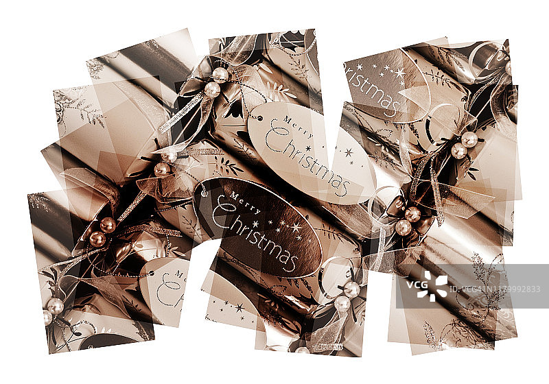 圣诞拉炮抽象背景图片素材