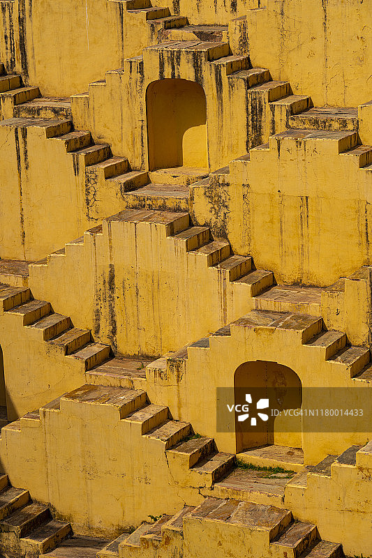 印度拉贾斯坦邦的帕纳米纳水井图片素材