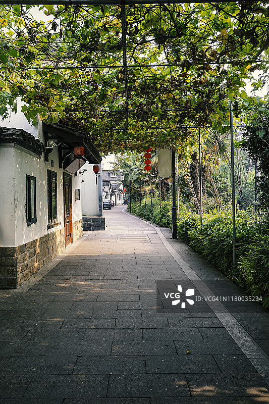 中国杭州的中式传统住宅图片素材