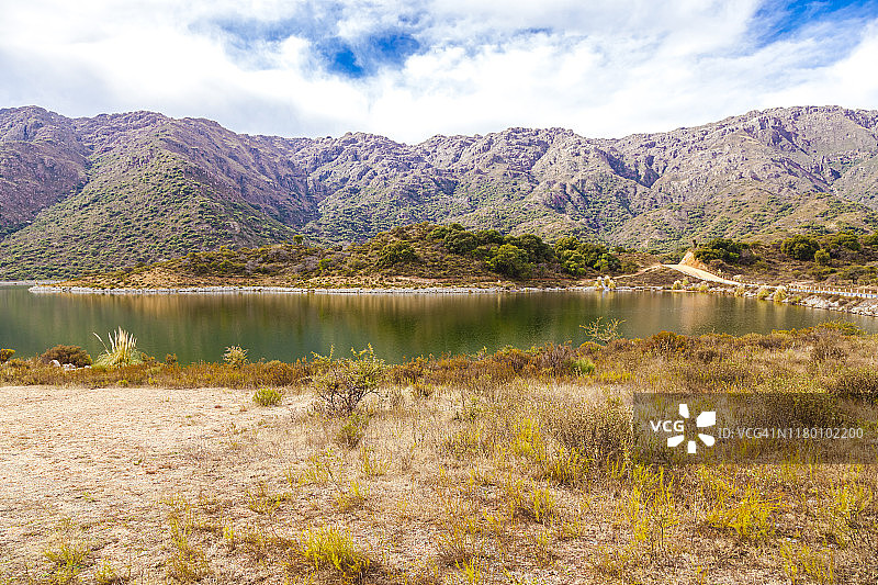 阿根廷圣路易斯的人工水库图片素材
