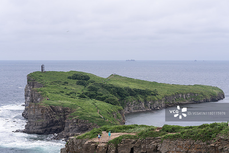 在俄罗斯符拉迪沃斯托克俄罗斯岛徒步旅行图片素材