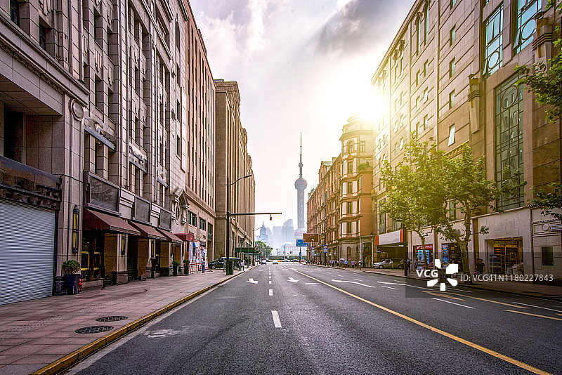 上海外滩老城区风光图片素材