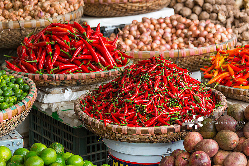 越南河内街头市场图片素材