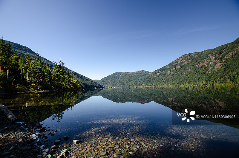 温哥华岛金马仑湖图片素材