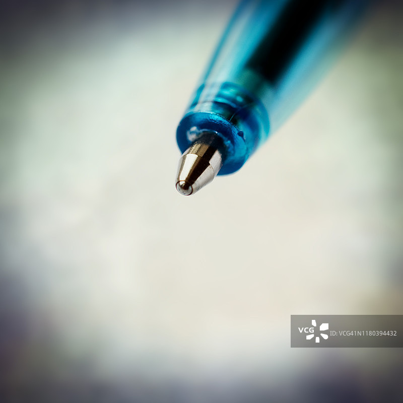 蓝色圆珠笔图片素材