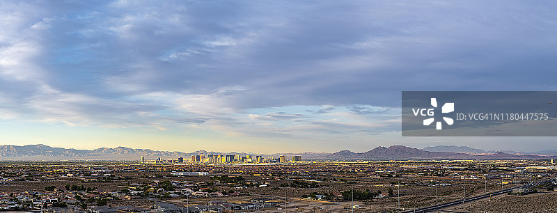2019年9月拍摄的拉斯维加斯山谷住宅区图片素材