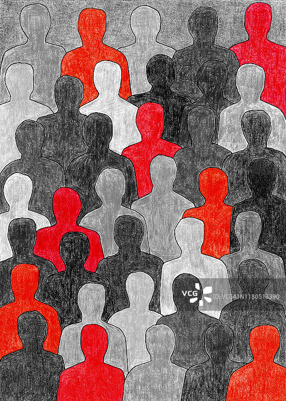 红衣男人图片素材