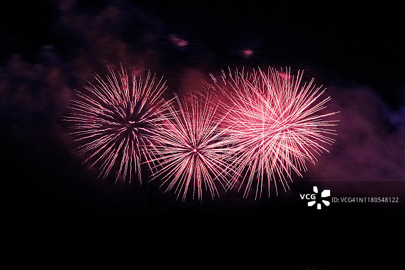 庆祝中华人民共和国成立60周年晚会烟花表演图片素材